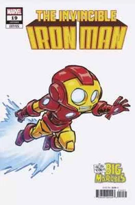 Invincible Iron Man (2023) #19 (#669) casi nuevo Skottie Young Big Marvels variante cubierta - Imagen 1 de 1