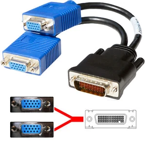 Biz Link VGA Dual Head Grafikkabel Dualhead DMS-59 Dms 59 DMS59 Dual-Head M55 - Picture 1 of 1