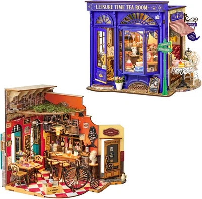 DIY Miniature House Kit 3D Book Nook Bookshelf Decor for Adults Cheers Bar - Image 1 of 4