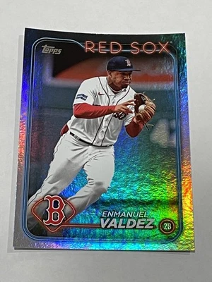 2024 Topps Baseball Rainbow Foil #300 - Enmanuel Valdez - Boston Red Sox - Image 1 of 2