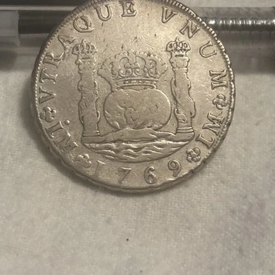 1769 SPANISH Bolivia  “PILLAR DOLLAR" or 8 REALES of Potosi CHARLES III - Image 1 of 2