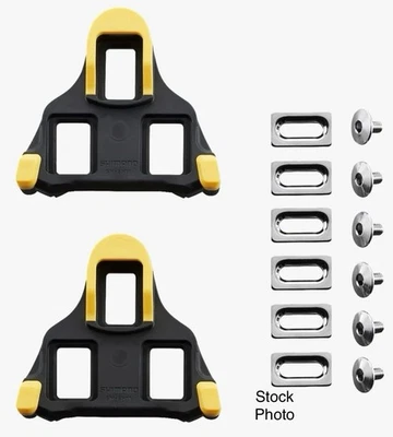 TACOS Shimano SM-SH11 SPD-SL MODO 6 GRADOS (AMARILLO) NUEVOS EN PAQUETE Foto 1 de 4