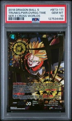 Dragon Ball Super Cross Worlds BT3-111 Trunks Power Overseeing Time SR PSA 10 - Image 1 of 2