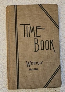 Zeitbuch wöchentlich, Nr. 596 unbenutzte antike Geschäftsakten Mitte 1900 - Bild 1 von 4