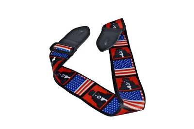 Slash吉他带美国国旗贝斯原声电民谣可调节 — 第 1/2 张图片