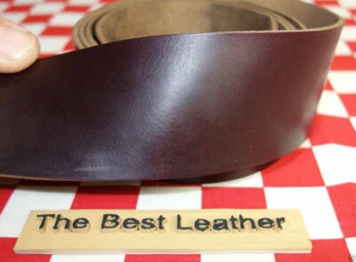 CORREA DE CUERO HORWEEN BORGOÑA CROMEXCEL 6 OZ. VARIAS TALLAS DISPONIBLES. Foto 1 de 4