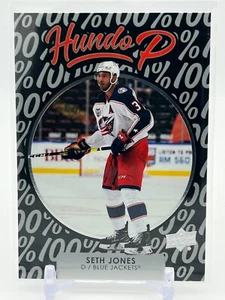 2021-22 Upper Deck Series 1 Hundo P HP-21 Seth Jones - Columbus Blue Jackets - Picture 1 of 2