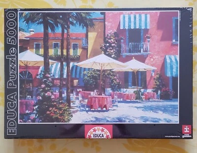 Quebra-cabeça 5000 peças - Inn At Lake Garda - Educa - Novo lacrado - 2002? - Imagem 1 de 3