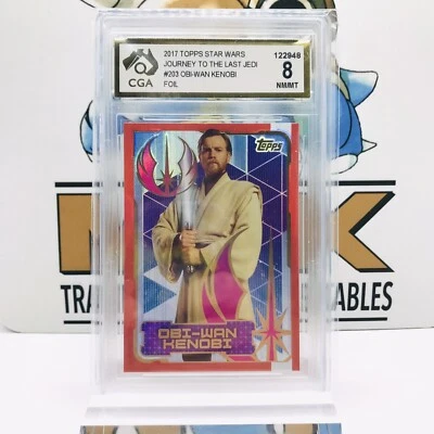 STAR WARS 2017 TOPPS FOIL OBI-WAN KENOBI  CGA 8 Journey to the last jedi #203 ￼ - Image 1 of 2