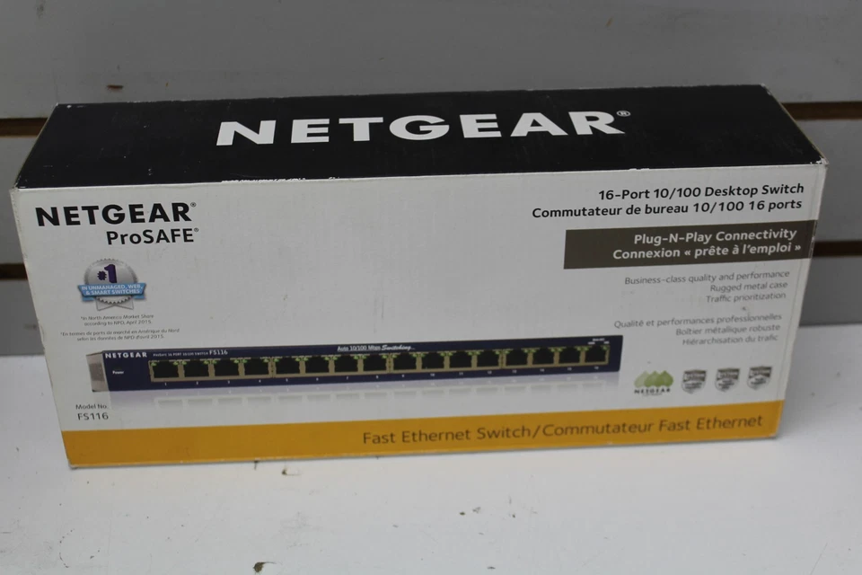 NetGear ProSafe (FS116) 16-Ports External Switch