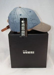 No Bad Ideas Denim Look Suede Bill-Grey/Black-Tan/Green-Blue/Grey-Leather strap - Picture 1 of 7