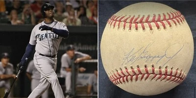 Ken Griffey Jr. HOF 2016 PSA/DNA Authentic Game Used Autographed Signed Baseball - Image 1 of 4