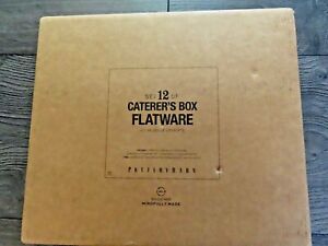 POTTERY BARN Caterer's Box Stainless Steel 36-Piece Flatware Set~NEW IN BOX-$149