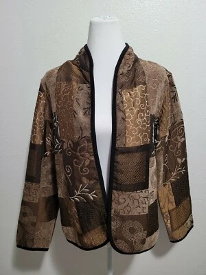 Chaqueta Mujer KAKTUS Manga Larga Frente Abierto Color Marrón Mezcla Poliéster.Talla M Foto 1 de 4