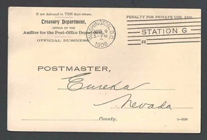 1906 Treasury Dept Audit Notice Wash DC - Picture 1 of 1
