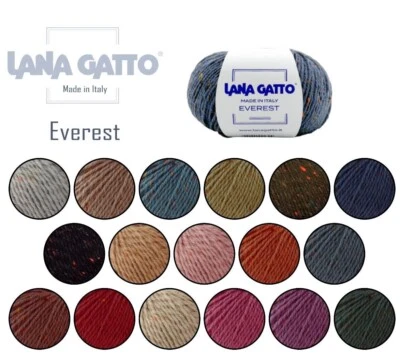 Merino Tweed Garn Everest von LANA GATTO aus Merinowolle und Viskose - Bild 1 von 4
