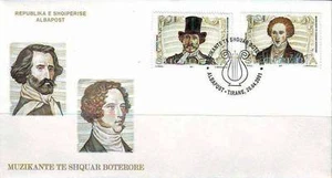 Albania 2001. Famous Musicians, Verdi, Belini. FDC Set MNH. Mich. 2806-2807 - Picture 1 of 1