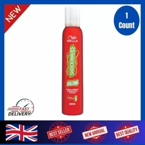 WELLA Shockwaves Volume Mousse, 200ml, (Pack of 1),Free Delivery π - Picture 1 of 4