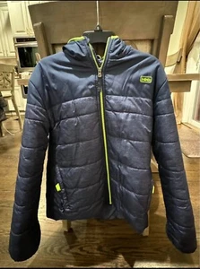 Hawke & Co Navy Blue/Green Coat.  Boys 14/16 - Picture 1 of 4