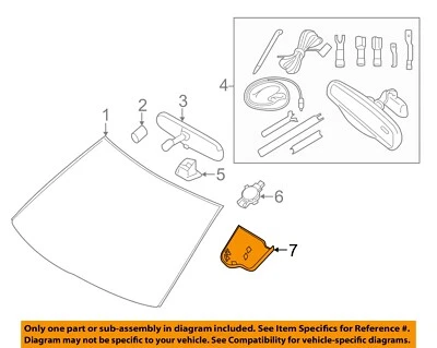 福特原始设备制造商 11 - 15 边缘,探险家,MKX 挡风玻璃盖 BT4Z17D550A — 第 1/2 张图片