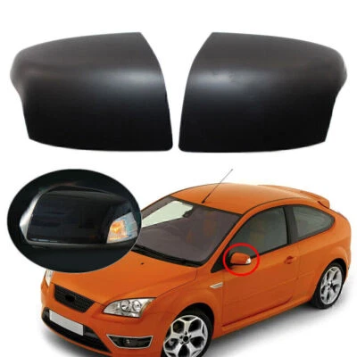 Matte Black Rearview Mirror Cover For Ford Focus 2005-2008 2006 2007 Motorcycle Foto 1 de 4