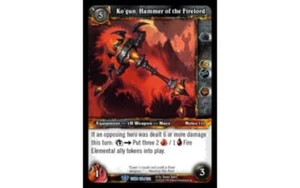 Ko'gan Hammer of the Firelord WOW Tomb of the Forgotton Raro LP x1 - Tarjeta TCG - Imagen 1 de 1