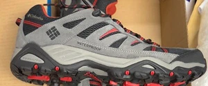 Columbia Mens Charter Oak Size 11 Boots gray Black re Waterproof Hiking Omnigrip - Picture 1 of 5
