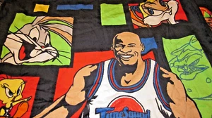 Vintage 1996 Space Jam Looney Tunes Michael Jordan Beach Bath Towel 30" X 60" - Picture 1 of 4
