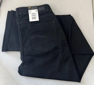Nuevos pantalones de mezclilla Lee Curvy Fit negros para mujer talla 10 largos negros lisos corte bootcut - Imagen 1 de 4