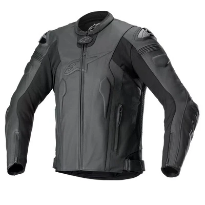 TRICORE ENTERPRISES Alpinestars Missile V2 Leather Motorcycle Motorbike Jacket Black TriCore Made