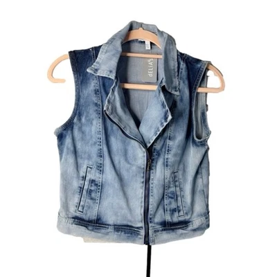 Chaleco Moto Delia’s Acid Wash, Talla Mediana. Excelente estado Foto 1 de 4