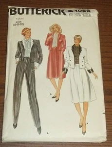 Jacket Skirt Pants Butterick Sewing Pattern 4058 Size 6 8 10 Uncut - Picture 1 of 1