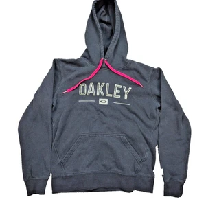 Sudadera con capucha Oakley Pullover para hombre mediana negra con logotipo plateado - Imagen 1 de 14