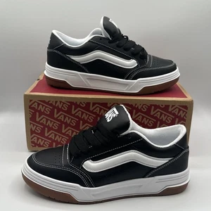 VANS Hylane Zapato de Cuero Negro/Blanco Mujeres 7.5 Hombres 6 Nuevo Zapatilla de Skate - Imagen 1 de 8