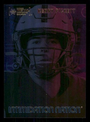 2022 Skybox Metal Universe Champions Intimidation Nation #IN3 Kenny Pickett - Image 1 of 2