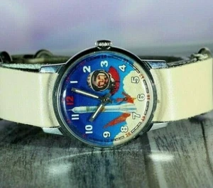 Pobeda GAGARIN PILOT watch 33mm vintage soviet mechanical wrist mens USSR - Picture 1 of 12
