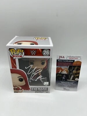 EVA MARIE FIRMADO A MANO AUTOGRAFIADO WWE FUNKO POP + CERTIFICADO DE AUTENTICIDAD JSA Foto 1 de 4