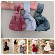 National Style Velvet Bag Knot Handbags Reusable Shopping Bag  Girl
