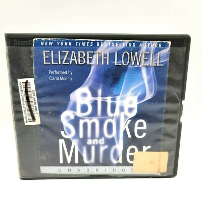 Elizabeth Lowell Blue Smoke and Murder Romance Unabridged 9 CDs by Carol Monda - Image 1 of 4