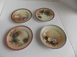 4 x Antique Nippon The Jonroth Studios hand painted plate 6 1/4" diameter - Picture 1 of 5