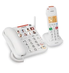 Vtech Amplified Corded/Cordless Answering System SN5147-No Original Box - Zdjęcie 1 z 6