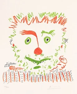 PABLO PICASSO : The Clown : Archival Art Print - Picture 1 of 2