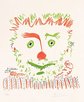 PABLO PICASSO: El payaso: impresión artística de archivo Foto 1 de 2