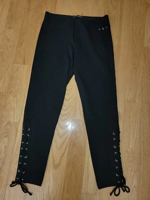 Harlowe & Graham Women's Lace Up Ponte Leggings Black Size S  - Image 1 of 4