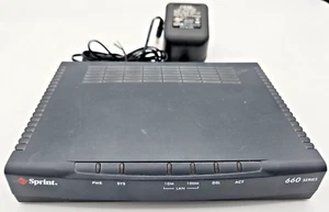 UNTESTED Sprint SP-660ME-61 ADSL Modem, Genuine Sprint 660 Modem, Powers Up - Picture 1 of 5