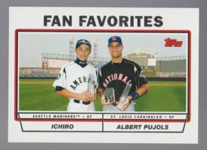 Juego de descanso 2004 Topps Baseball #694 Favoritos de los fanáticos Ichiro/Albert Pujols casi nuevo-como nuevo - Imagen 1 de 1