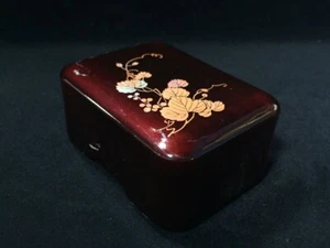 O0334 / Laca TAMAMUSHI / Estuche de accesorios / Vintage japonés - Imagen 1 de 13