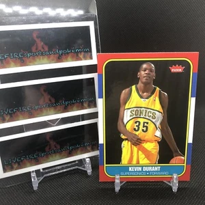 2007-08 Fleer Kevin Durant 1986 Retro CLEAN CARD Rookie RC #86R-143 GLOSSY - Picture 1 of 11