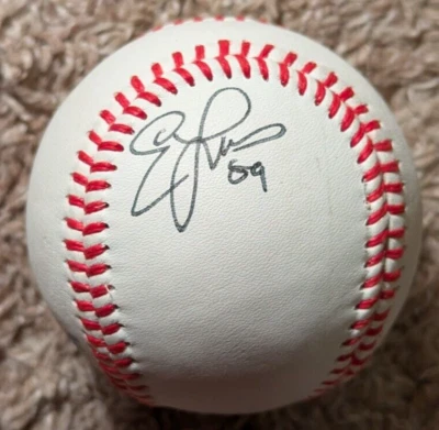 Ed Lucas AUTOGRAPH sweet spot Rawlings Dizzy Dean ball MARLINS (FREE S/H) - Image 1 of 3