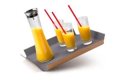 Continenta Rutschfestes Tablett 45 x 34 cm Serviertablett Geschirrtablett stabil - Bild 1 von 4